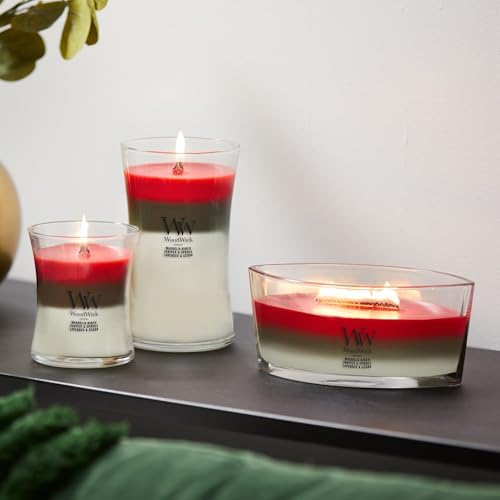 WoodWick Winter Garland Trilogy Holiday Candle Gifts for Women and Men, 16 oz Ellipse Trilogy Candle with Crackling Wick - Image 6