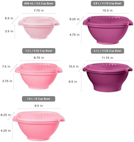 Tupperware Heritage 36-Piece Vintage Pink Set (18 Containers, 18 Lids) - Image 4
