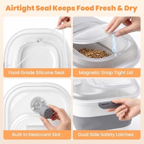 50 Lbs Rice Storage Container, Collapsible Pet Food Container - Image 4