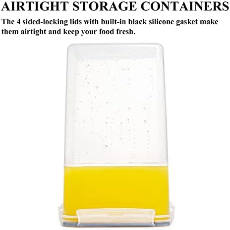 Wildone Flour Sugar Storage Containers 6.5L, 4 PCS, Gray - Image 5