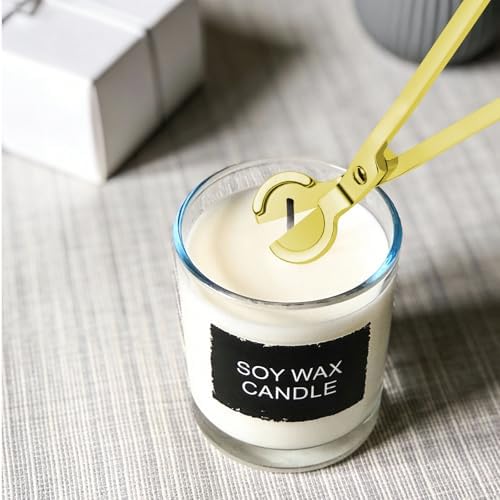 CHEFBEE Gold Stainless Steel Candle Wick Trimmer - Image 5