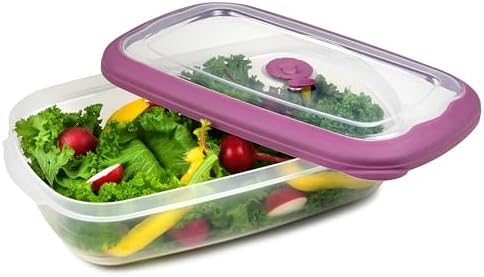 Tribello Plastic Food Storage Containers With Lids - 53 Oz Airtight Container Box For Food Storage, Meal Prep, Freezer, Microwave And Dishwasher Safe, Steam Vent Lids, BPA-Free - 3 Pack - Image 6