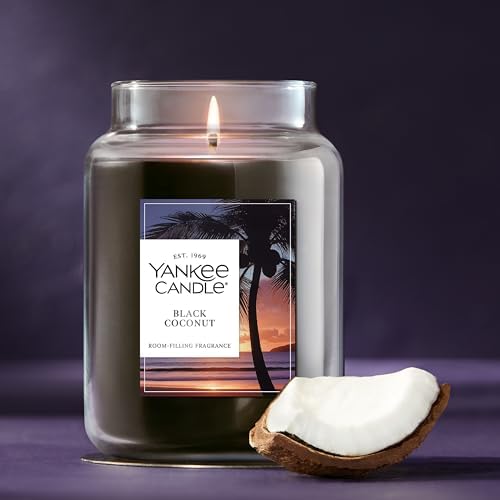 Yankee Candle Black Coconut Scented Candle, 22oz Large Jar - Image 4