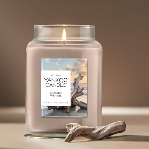 Yankee Candle Seaside Woods Scented Candle, 22oz Jar, Large (Pack of 4) - Image 4