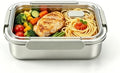 Stainless Steel Food Storage Containers, Silver, 22oz by HOMMIYA