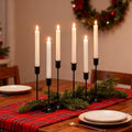 Black Taper Candle Holder 6 PCS, Vintage Candle Stick Candlestick Holders by Batoslee