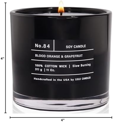 Lulu Candles | Blood Orange & Grapefruit | Smells Citrusy & Uplifting | Luxury Scented Soy Jar Candle | Hand Poured in The USA | Highly Scented Long Lasting (11 Oz.) - Image 2
