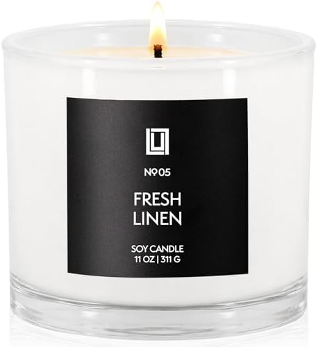 Lulu Candles | Fresh Linen | Luxury Scented Soy Jar Candle | Hand Poured in The USA | Highly Scented & Long Lasting | 11 Oz. - Image 2