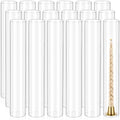 18 Pcs Hurricane Candle Holder Sleeve, H:14" D:2.5" Clear Glass by REWOMC