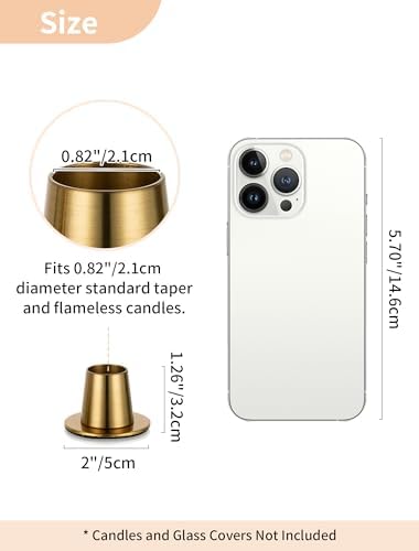 NUPTIO Candle Stick Candle Holder: Set of 4, Small - Image 5