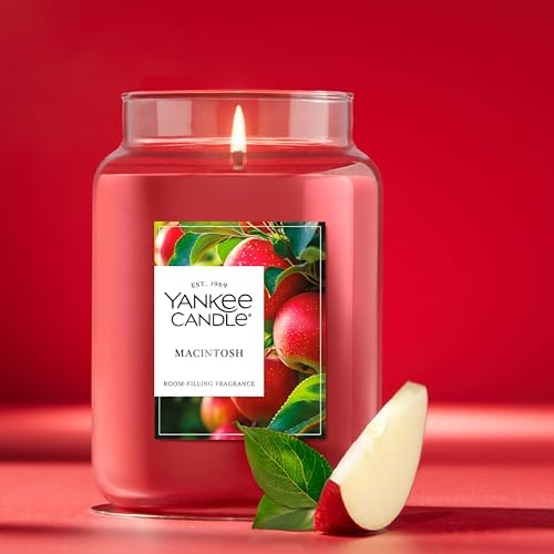 Yankee Candle Macintosh Scented Candle, 22oz Large Jar - Image 4