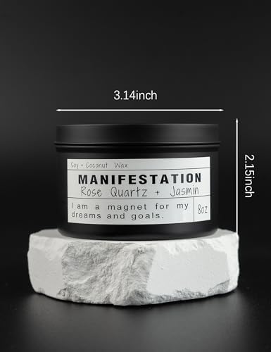 Crystal Soy Candles, Handmade Wishing Gifts, Wishing Law of Attraction, Moon Magic, Birthday Candle Gifts. (Manifestation) - Image 6