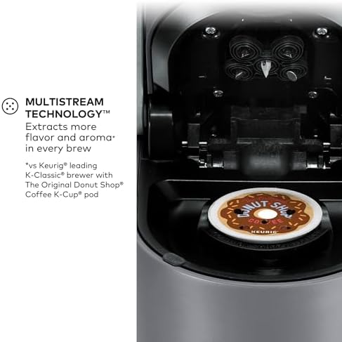Keurig K-Supreme Single Serve K-Cup Pod Coffee Maker, MultiStream Technology, 4 Brew Sizes, 66oz Dual-Position Removable Reservoir, Gray - Image 4