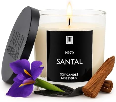 Lulu Candles Soy Blend Jar Candle, Santal, 6 Oz. by LULUCANDLES