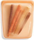 Stasher Premium Reusable Half Gallon Silicone Bag, Orange, 64 oz by Stasher