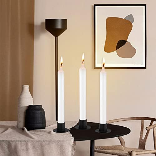 GUTE Taper Candle Holder Matte Black Iron Candlestick Decor Farmhouse 8Pcs - Image 5