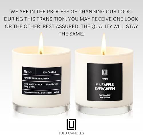 Lulu Candles Pineapple Evergreen Scented Soy Blend Jar Candle, 9 Oz. - Image 3