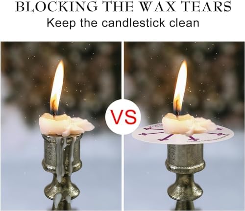 YOROXRG 200 pcs Church Candles with Drip Protectors for Devotional Candlelight Vigil Service, Unscented White 5" H X 1/2" D, No Smoke, Shabbat, Praye - Image 5