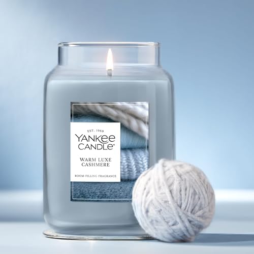 Yankee Candle Warm Luxe Cashmere, Holiday Scented Candle, 22oz Large Jar with up to 150 Hour Burn Time, Giftable (Pack of 4) - Image 4
