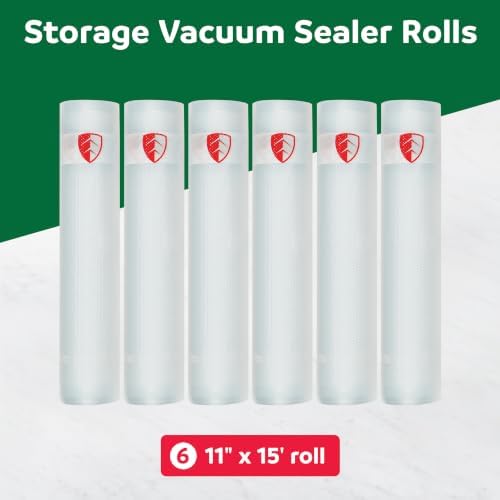 FoodSaver Vacuum Sealer Rolls, 6 Pack 11" x 15' Rolls (90 Total Feet), BPA-Free Custom Size Storage Bags for Food, Sous Vide, and Meal Prep - Image 7