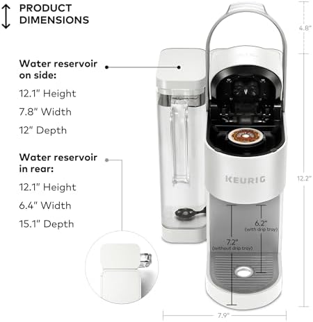 Keurig K-Supreme Single Serve K-Cup Pod Coffee Maker, MultiStream Technology, 4 Brew Sizes, 66oz Dual-Position Removable Reservoir, White - Image 6