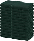 Homaxy 100% Cotton Waffle Weave Kitchen Dish Towels 24-Pack, Blackish Green by Homaxy