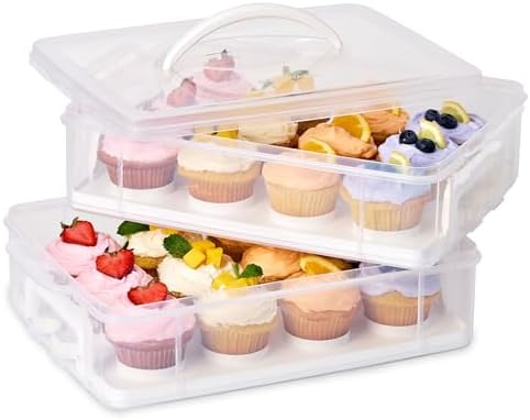 Snapware (2-Layer, 24 Cupcakes Plastic Detachable Cupcake Carrier by Snapware