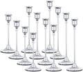 NLBTW 12 Pcs Silver Taper Candle Holder Bulks for Wedding Party Table Decor by NLBTW