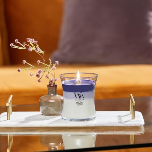 WoodWick Medium Hourglass Candle Evening Luxe - Premium Soy Blend Wax Pluswick Innovation Wood Wick Made in USA (Pack of 4) - Image 2