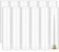 12 Pcs Hurricane Candle Holder Sleeve, H:14" D:3" Clear Glass by REWOMC