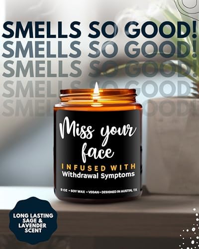 Funny Friendship Candle, I Miss Your Face Funny Gifts for Friends - Image 5