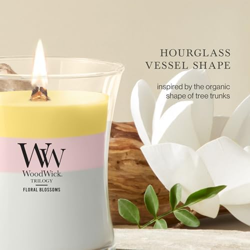 WoodWick Floral Blossoms Tri-Scented Candle, Crackling Wick, 9.7oz - Image 4