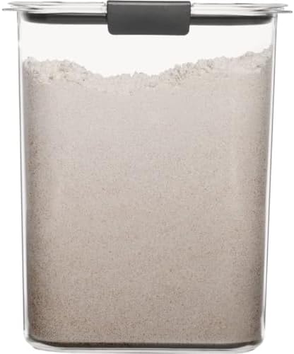 Rubbermaid Brilliance Food Storage Container, 16-Cup, Airtight | Clear/Grey | For Pantry Organization | Pack of 2 - Image 4