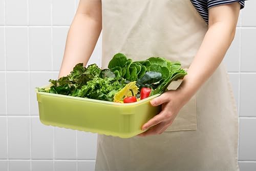 LocknLock Fresh-Block Plastic Food Storage Container | Produce Storage Containers for Fridge | Vegetable & Fruit Storage Containers for Fridge, Storage, Microwave & Dishwasher Safe, 1.5L - Image 3