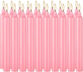 YOROXRG 40 Pack Candles Mini Unscented Taper Candles for Valentine's Day,Christmas,Household, Wedding, Rituals, Prayer, Birthdays,Party and Home Décor Candlesticks - 4 Inch Tall(Pink) by YOROXRG