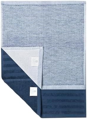 Bumble Premium Dish Cloths 13"x13" (6 Pack) | 100% Natural Ring Spun Cotton | 400 GSM | Highly Absorbent & Soft |Yarn Dyed & Solid Dyed Terry Dish Cloth Set - Blue - Image 7