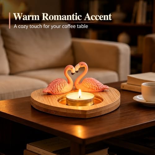 Pink Flamingo Candle Holder, Tea Light Holder for Romantic Decor - Image 6