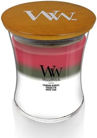 WoodWick Winter Garland Trilogy Holiday Candle Gifts for Women and Men, 9.7 oz Medium Hourglass Trilogy Candle with Crackling Wick - Image 4