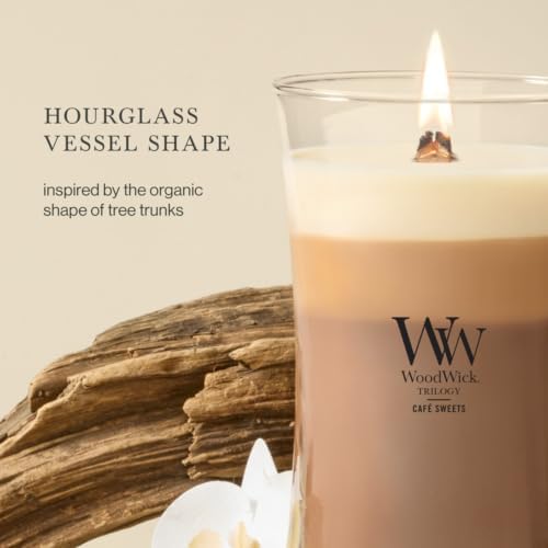 WoodWick Café Sweets Trilogy Tri-Scented Candle, Crackling Wick, 21.5oz - Image 4
