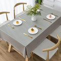 Rectangle Table Cloth,100% Waterproof Tablecloth Oil Proof Spill Proof Vinyl Table Cloth, Wipe Clean Plastic Table Cover for Dining, Camping, Indoor and Outdoor 54" x 84",Grey by Unknown