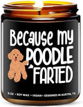 Funny Poodle Candle, Poodle Gifts for Women and Men, Unique Funny Pet-Themed Gift Ideas for Her, Best Present for Pet Lovers, Perfect Present for Dog Mom and Dog Dad, Birthday, Christmas, Gift-Ready by RosaVila