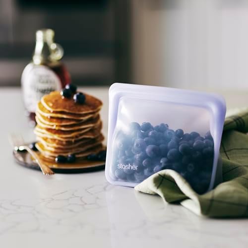 Stasher Premium Reusable Silicone Bags and Lunch Bag, 3-Pack, Multicolor - Image 2