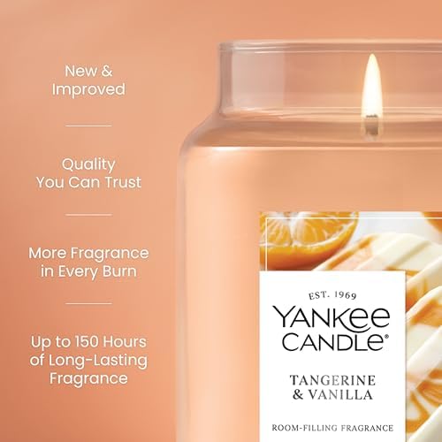 Yankee Candle Tangerine & Vanilla Scented Candle, 22oz Large Jar - Image 2