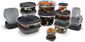 Rubbermaid EasyFindLids Food Storage Containers with SilverShield Antimicrobial Protection, 42-Piece Set, BPA-Free, Grey by Rubbermaid