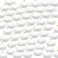 YOROXRG 50 Pack of 2-Inch White Floating Candles - Ideal for Weddings, Home Décor, Spa Baths, and Romantic Settings by YOROXRG