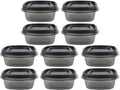 Food Storage Containers, Rubber Maid, Silver, 1.25 Cup Food Storage Containers, 20 Piece Set, Easy Find Lids, 10 Containers, 10 Lids by Utensilux