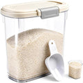 Large Rice Storage Container 15-20 Lbs, Tall Flour Container Dry Food Bin by WBKTOOL