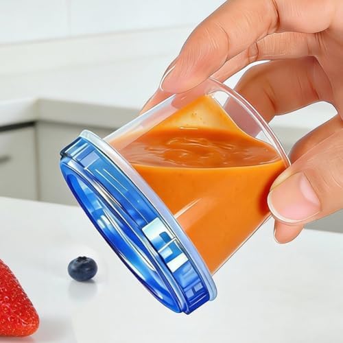 12 Pack 4 oz Plastic Containers with Twist Lids, Small Food Containers - Image 4