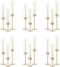 NUPTIO Candle Stick Holder for Wedding, 18 Pcs Tall Hurricane Candle Holder by Nuptio