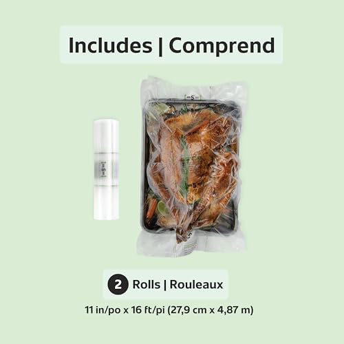FoodSaver Vacuum Sealer Bags for Extra Large Items, 11in x 16ft Expandable Heat-Seal (Pack of 8) - Image 6
